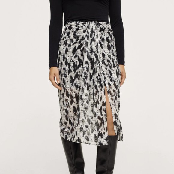Mango Print Midi Skirt - Picture 2 of 7